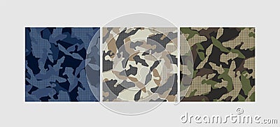 Vector camouflage pattern Vector Illustration