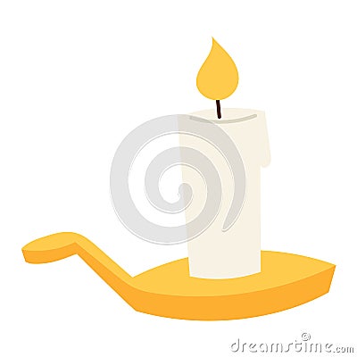 Vector candle isolated Stock Photo