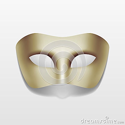 Vector Carnival Masquerade Party Mask Isolated Vector Illustration