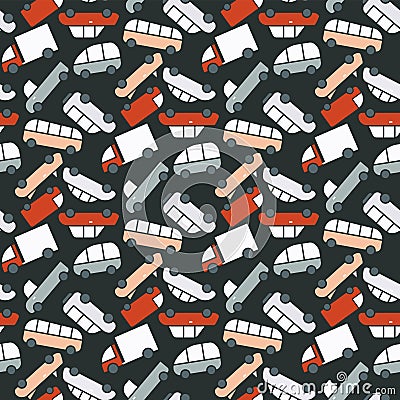 Vector cars pattern Stock Photo