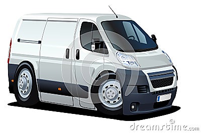 Vector Cartoon Delivery Cargo Van Royalty Free Stock Vector Cartoon Delivery Cargo Van Royalty Free Stock