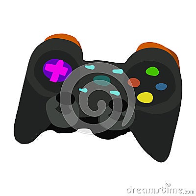 Vector cartoon flat Gamepad icon. Vector Illustration