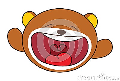 Cartoon Illustration Of Cute Teddy Bear Vector Illustration