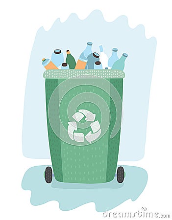 Waste management concept. Vector Illustration
