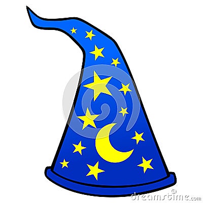 Wizard Hat Vector Illustration