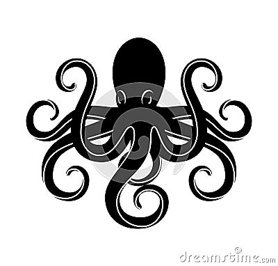 Vector cartoon octopus Vector Illustration