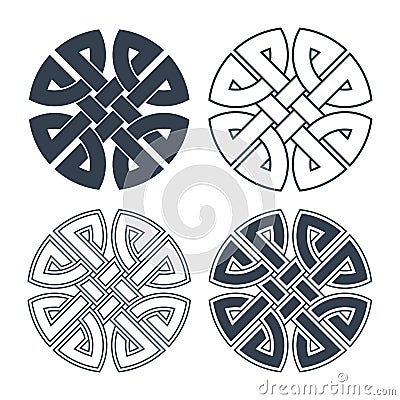 Vector celtic knot. Ethnic ornament. Geometric design Vector Illustration