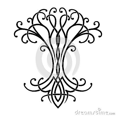Celtic tree of life. Vector Illustration