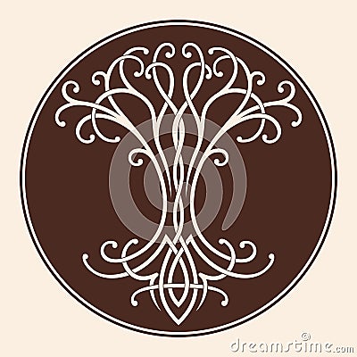 Celtic tree of life. Vector Illustration