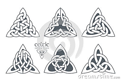 Vector celtic trinity knot part 2. Ethnic ornament. Vector Illustration
