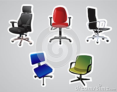 Vector of Chairs Vector Illustration