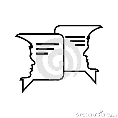 Vector chat and Spech Bubble or voice Vector Illustration