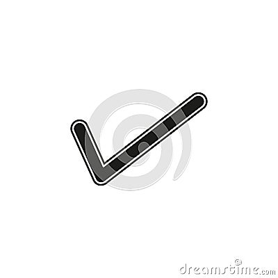 vector Check mark symbol - yes or ok - approved sign, vote checklist Stock Photo