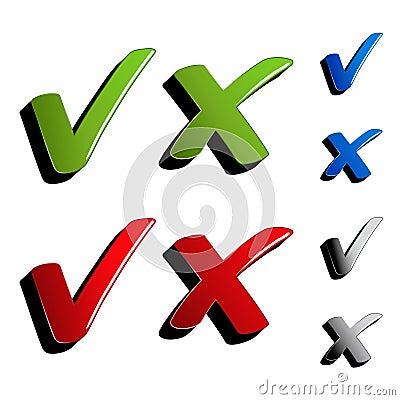 vector checkmark ticks Vector Illustration