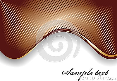 Vector chocolate background from line Vector Illustration