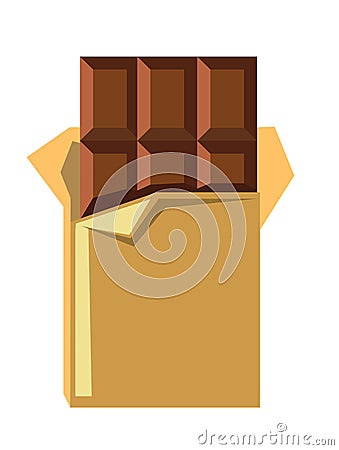 Vector chocolate bar Vector Illustration