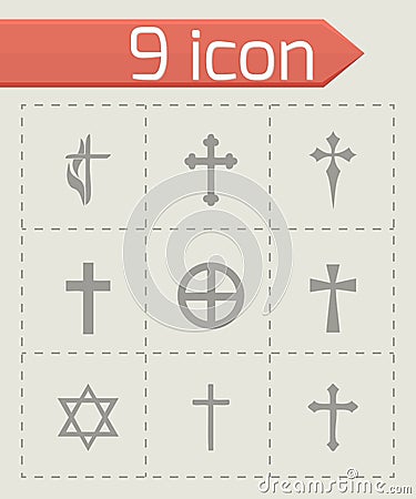 Vector choppers crosses icons set Vector Illustration