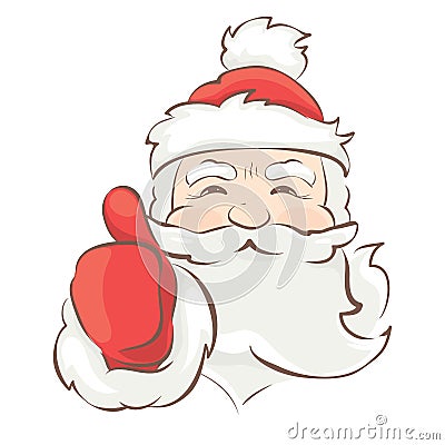 Funny Santa Claus Vector Illustration