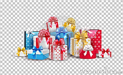 Vector christmas new year holiday present box gift Vector Illustration