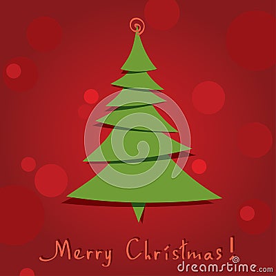 vector christmas tree Vector Illustration