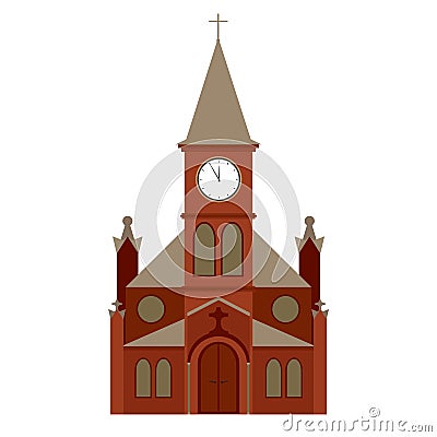 Vector church building Vector Illustration