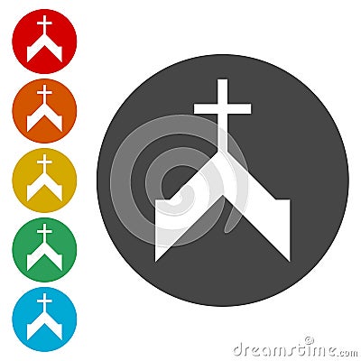 Vector church icon Vector Illustration