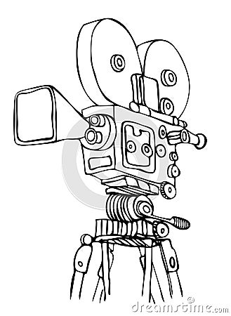 vector cine camera Vector Illustration