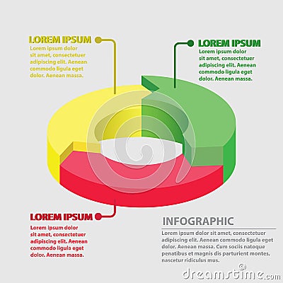 Vector circle arrows infographic. Vector Illustration