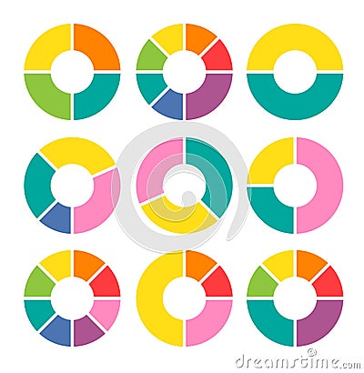 Vector circle arrows for infographic. Vector Illustration