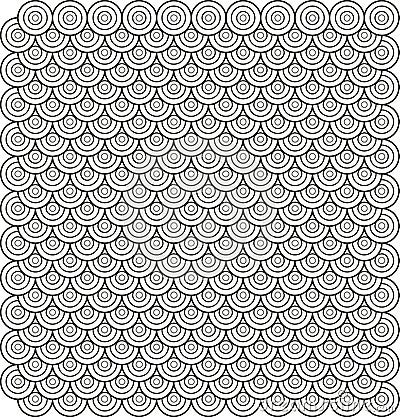 Vector. Circle based abstract tile pattern 3 Vector Illustration