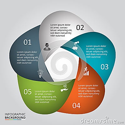 Vector circle element for infographic. Vector Illustration