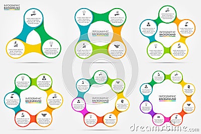 Vector circle infographic. Vector Illustration