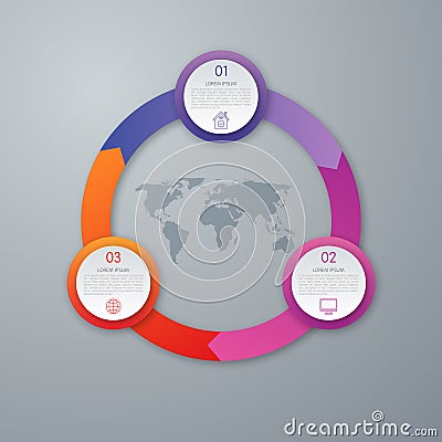 Vector circle infographic Vector Illustration