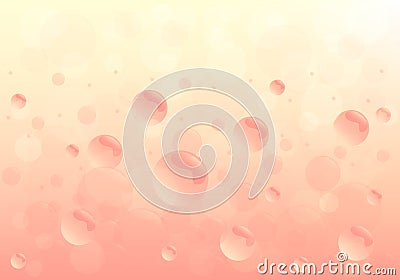 Vector circle Pink Bokeh Background . Vector Illustration