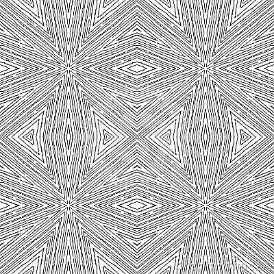 Vector circular pattern in grunge style. Lined pattern. Hipsters, boho, rustic Vector Illustration