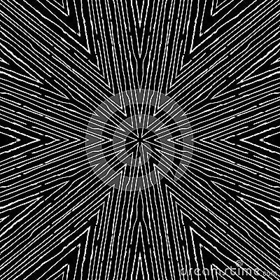 Vector circular pattern in grunge style. Lined pattern. Hipsters, boho, rustic Vector Illustration