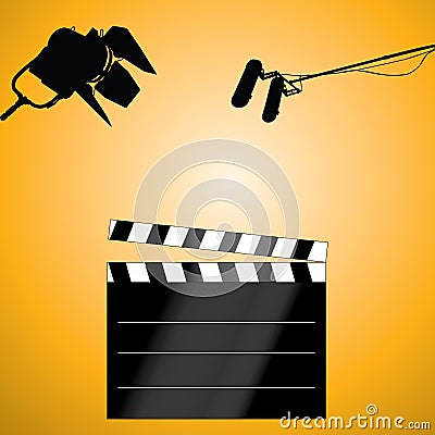 Vector clapboard Stock Photo