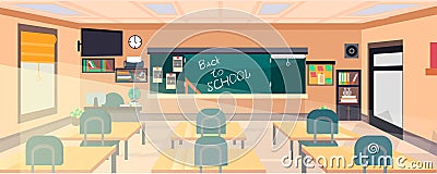 Vector classroom interior Vector Illustration