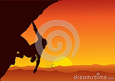 Vector climber Vector Illustration