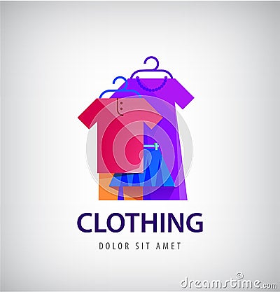 Vector Clothing Logo, Online Shop, Fashion Icon. Stock Vector - Image ...