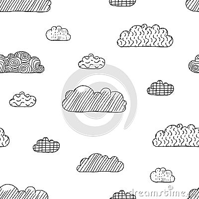 Vector clouds texture Vector Illustration