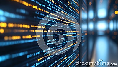 Vector Code Pattern High Contrast, Vivid Colors, Sharp Edges, Minimalist Palette, Rhythm, Flow Stock Photo