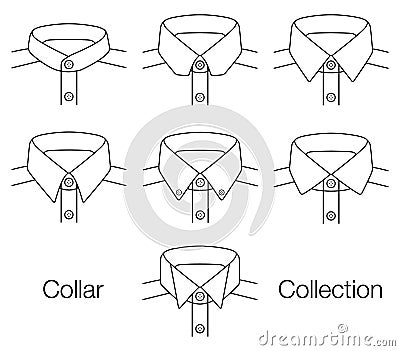 Vector Collar Collection Vector Illustration