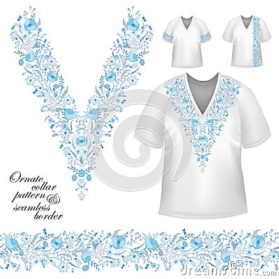 Vector collar vintage design Vector Illustration