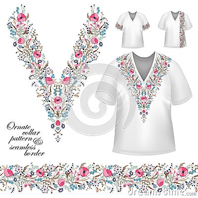 Vector collar vintage design Vector Illustration