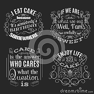 Vector collection of quote typographical background Vector Illustration