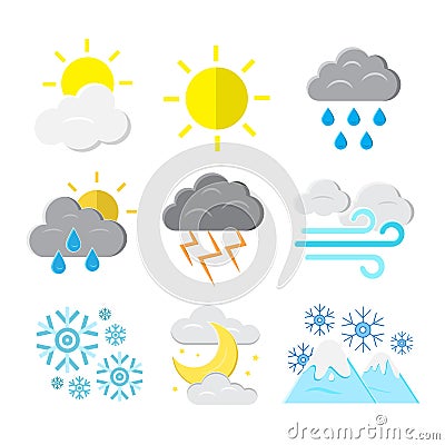 Weather Pack Vector Illustration