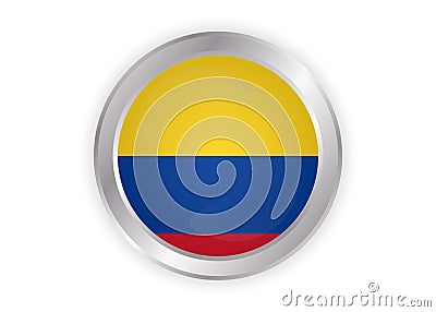 Vector Colombia flag, Colombia flag illustration, Colombia flag picture, Colombia flag Cartoon Illustration