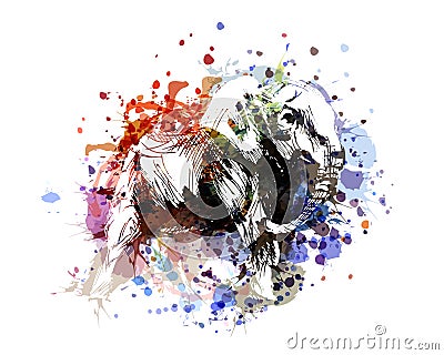 Vector color illustration elephant Vector Illustration