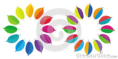 Vector color wheels Vector Illustration